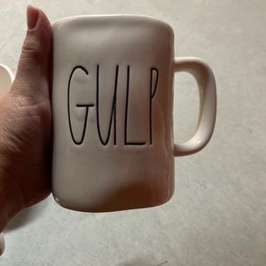 Gulp & drink M stamped Rae Dunn mugs never used